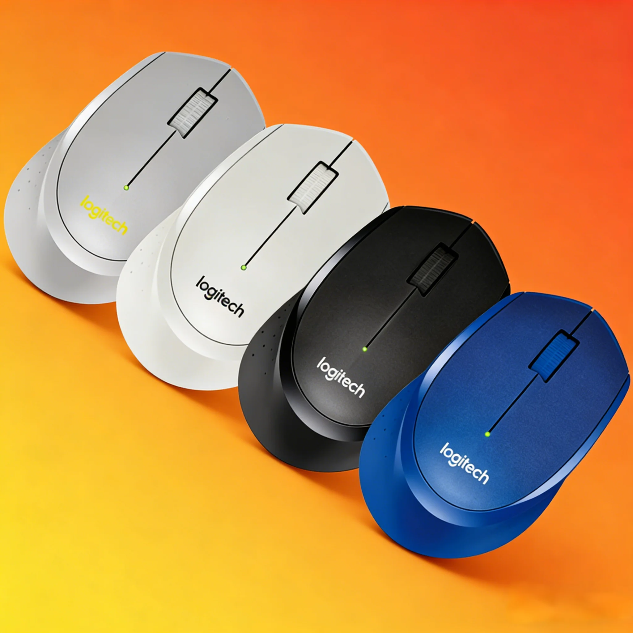 

M330 Logitech Wireless Silent Mouse, USB Receiver, Power Saving Portable for Office, Home & Gaming