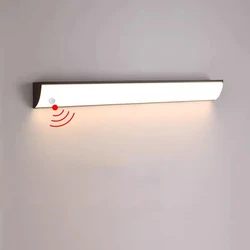 Long Wall Lamp Outdoor Waterproof Wall Mounted Sconce Lights Aluminum Street Lamp V Type Linear Bar Light Balcony Aisle Lighting