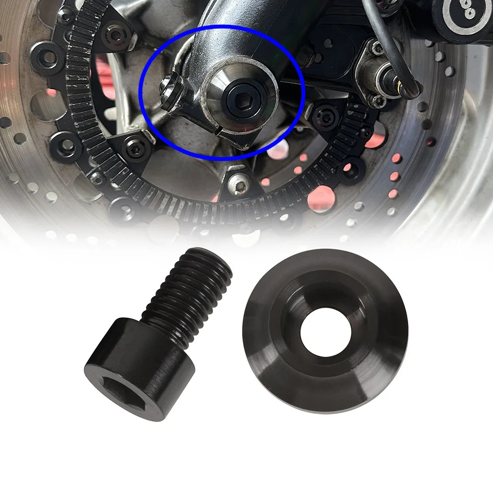 

Для BMW R65 1986-1993 R80 мотоцикла, шайба и болты переднего шпинделя, титановые аксессуары для кафе Racer, винты