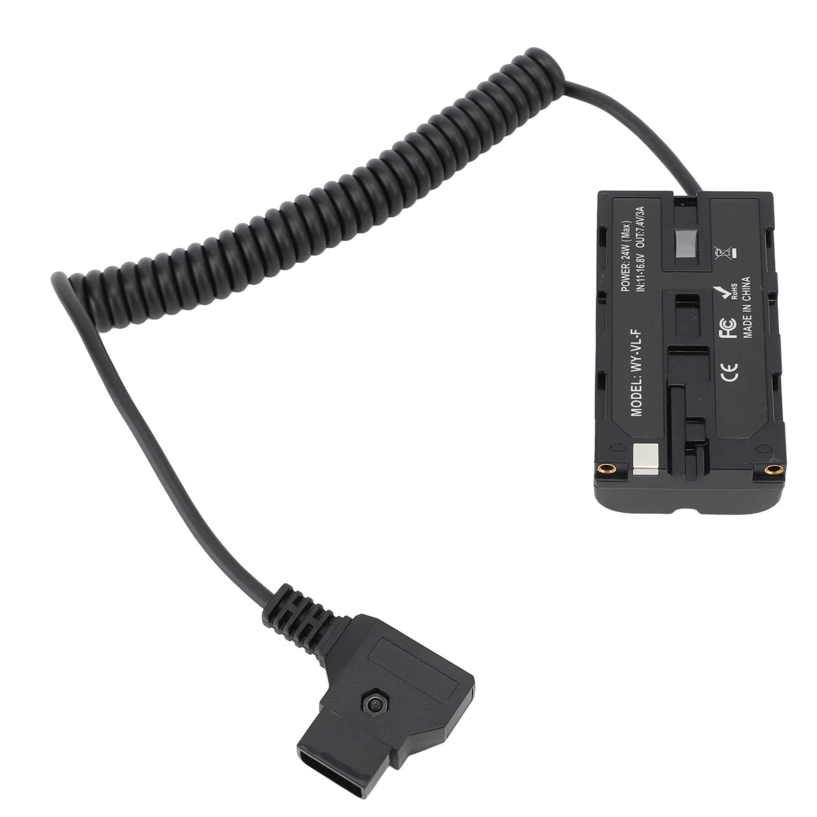D Tap to NP F550 Dummy Battery High Conversion Efficiency Fully Decoded NP F550 Dummy Battery For Camera Monitor Fill Light