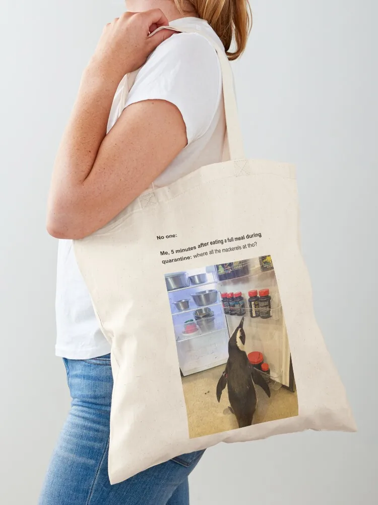 Where all the mackerels at tho? Tote Bag canvas tote Candy bags eco pack Canvas Tote Bag