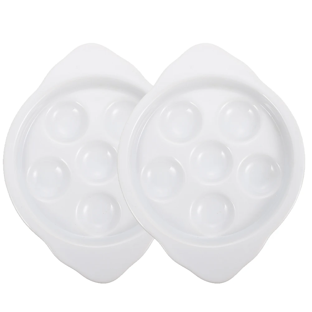 

2 шт. керамическая форма для выпечки эскарго с гладкой поверхностью, эргономичная ручка, долгосрочная форма для домашней кухни, блюдо для выпечки эскарго