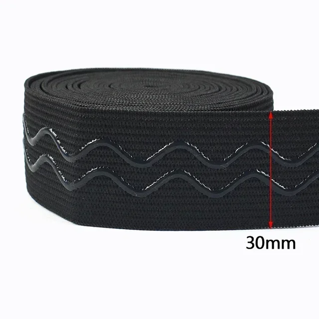 Meetee 2/5/10Meter Elastische Band 20-50mm Nicht-slip Gurtband Für Gürtel Bekleidungs welle Silikon Band DIY Kleidung Nähen Zubehör