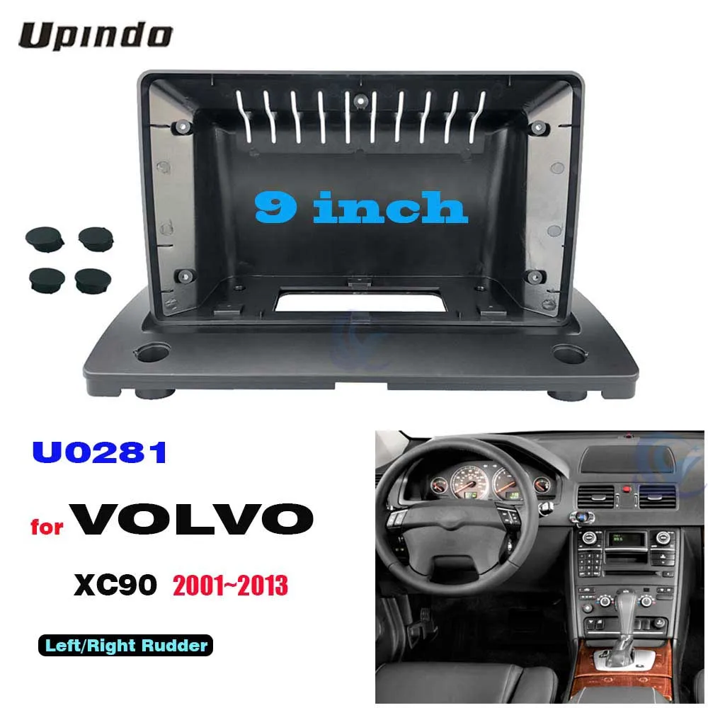 

2 Din 9 Inch Car Radio DVD GPS Mp5 Plastic Fascia Panel Frame For Volvo XC90 2001-2013 Dash Mount Kit