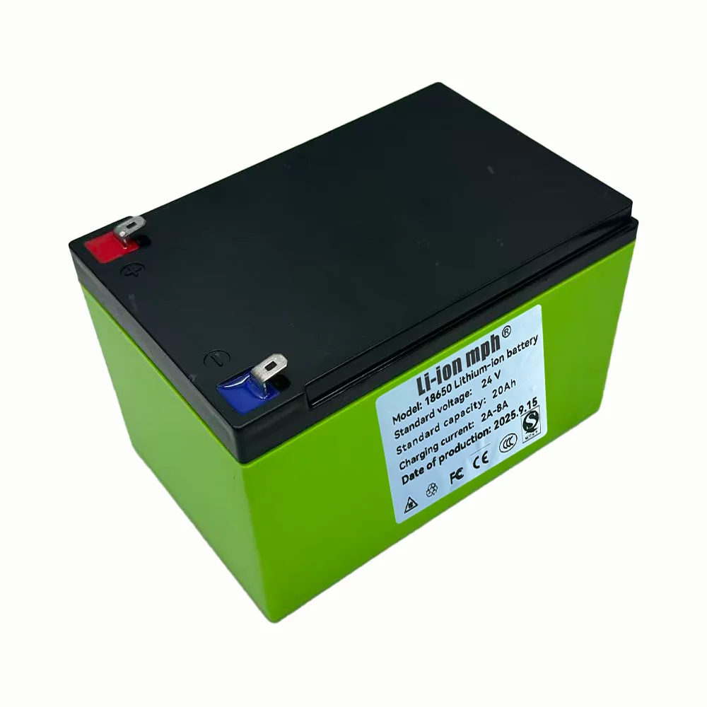 

24V 20Ah LiFePO4 Lithium Battery Built-in BMS 2000+ Deep Cycles Rechargeable Battery Perfect for Fish Finders Power Wheels UPS