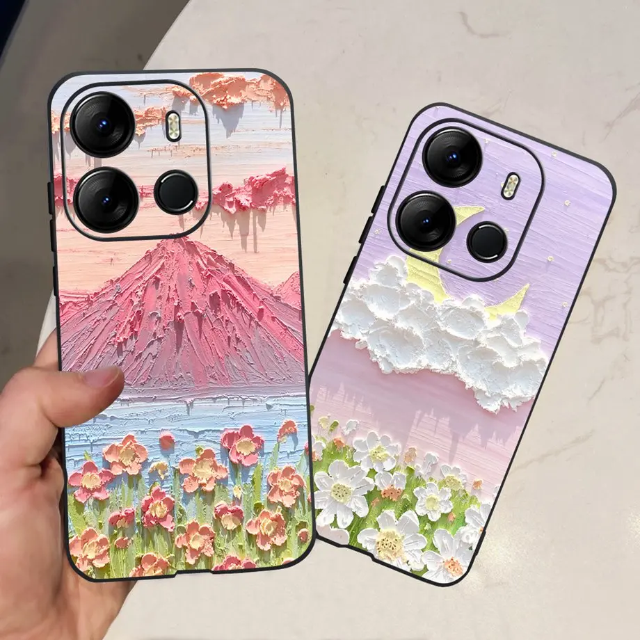 لينة سيليكون ماتي قضية الهاتف للنساء ، الوفير المألوف ، Coques ل Itel P40 Plus و P40 Plus