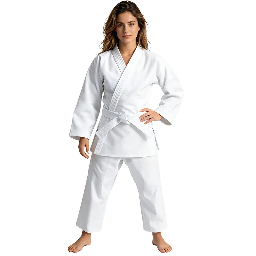 Judo Uniform For Adults And Kids Pure Cotton karate Dobok Taekwondo Suit Kungfu Coach Uniform Men Women Jujutsu Shirt Pants Set