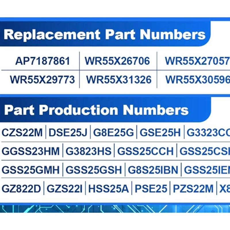 WR55X40445 245D2277G001 Refrigerator Control Board For GE Main Control Board WR55X26769 WR55X27057 WR55X28912