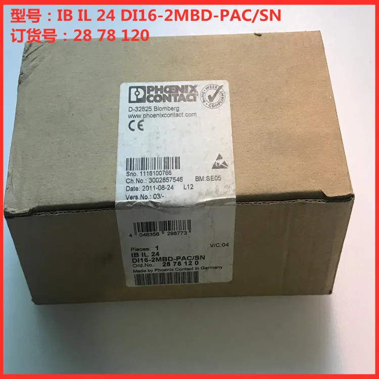 Phoenix Module IB IL 24 DI16-2MDD-PAC/SN 2878120 Spot