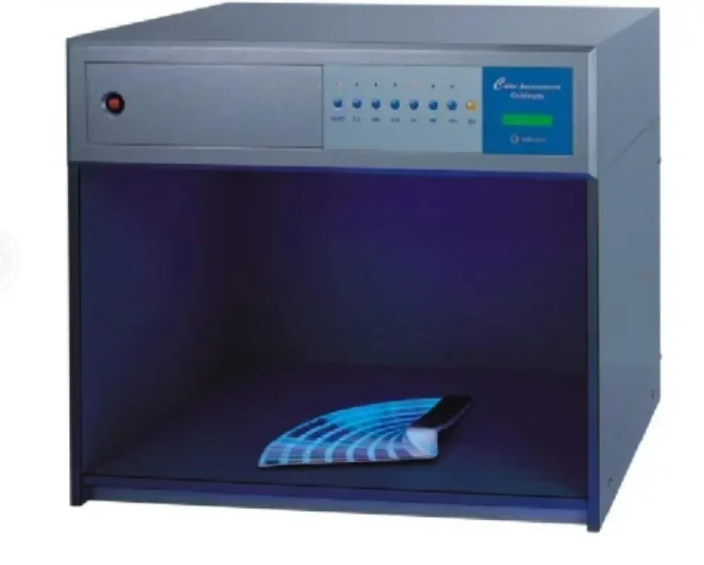 Caixa de correspondência de cores com fonte de luz múltipla