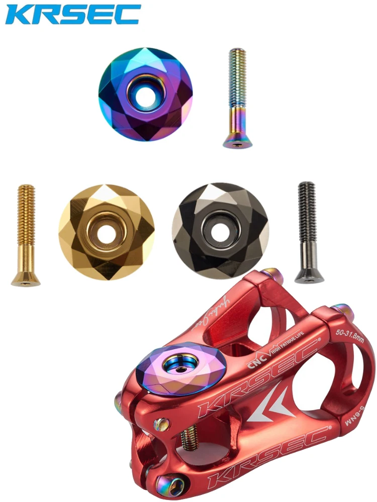 AliExpress NONE Krsec Mtb Stem Cap Bike Steering Box Cover Top Titanium Ultralight Bicycle Power Headset Cap Handlebar Table Topcap