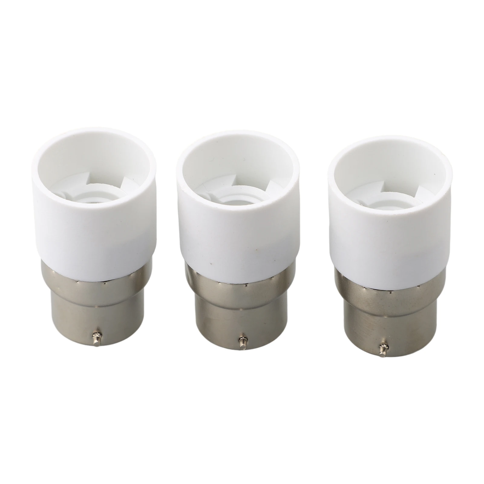 3pcs B22 To E14 Light Bulb Edison Screw Bayonet Cap Base Converter Adapter Home Supplies Accessory Decoration