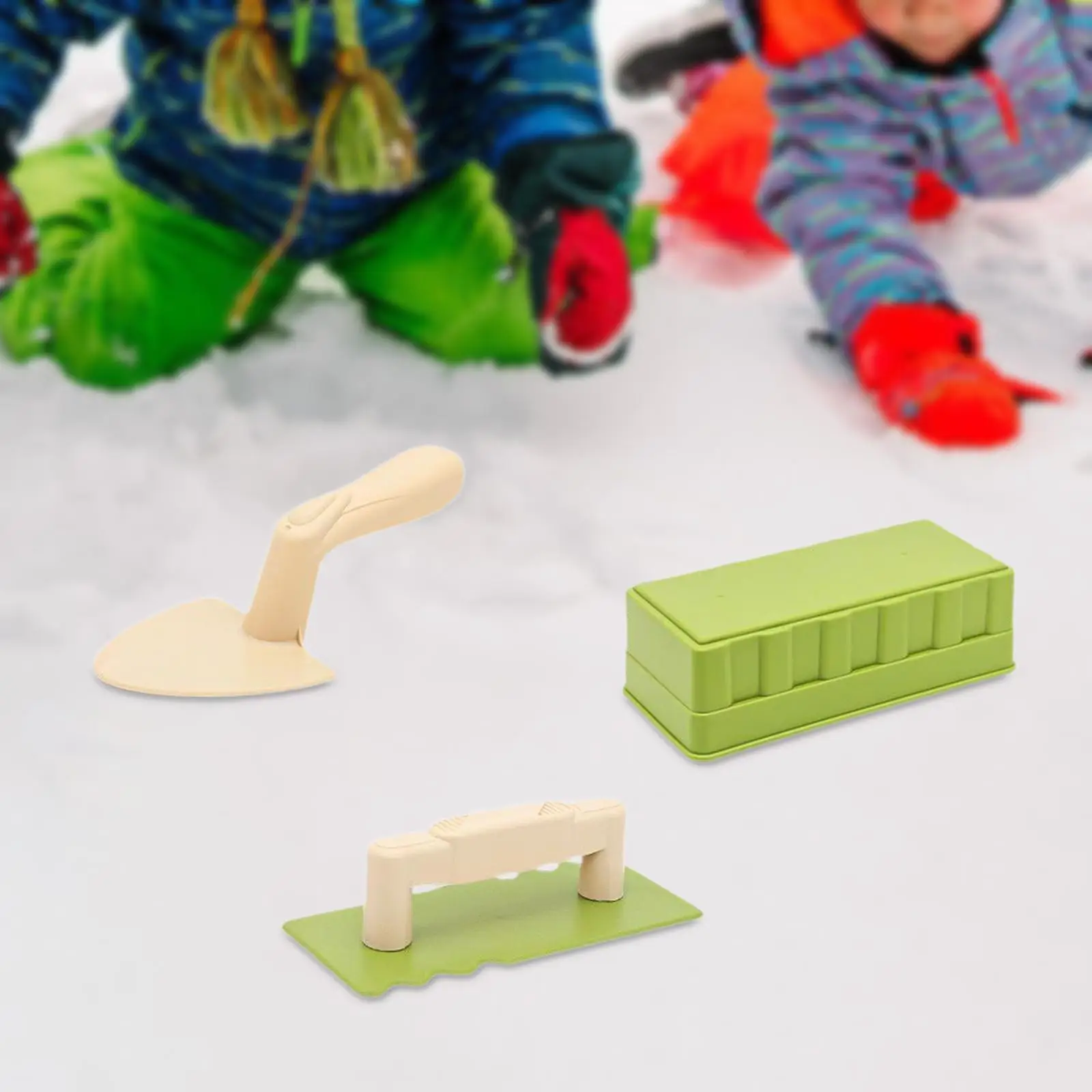 3x Winter Snow Toys Snow Brick Maker Baby Toys Beach Accessories Beach Sand Toys Set Snow Play Set for Adults Toddlers Gifts