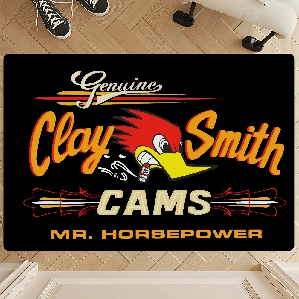 Mr H-Horsepower Clay Smith Door Mat Washable Non-Slip Living Room Sofa Chairs Area Mat Kitchen Bedside Area Rugs