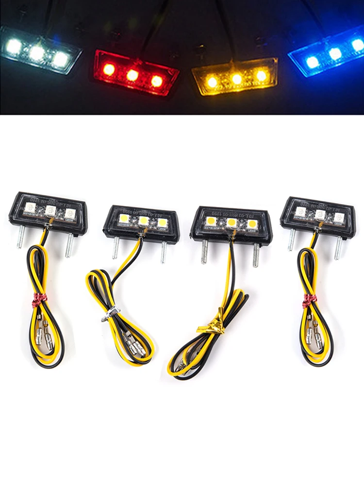 AliExpress NONE Motorcycle License Plate LED Light Hot Sale New 12V Waterproof Motorcycle License Motor Bike Accessories Light