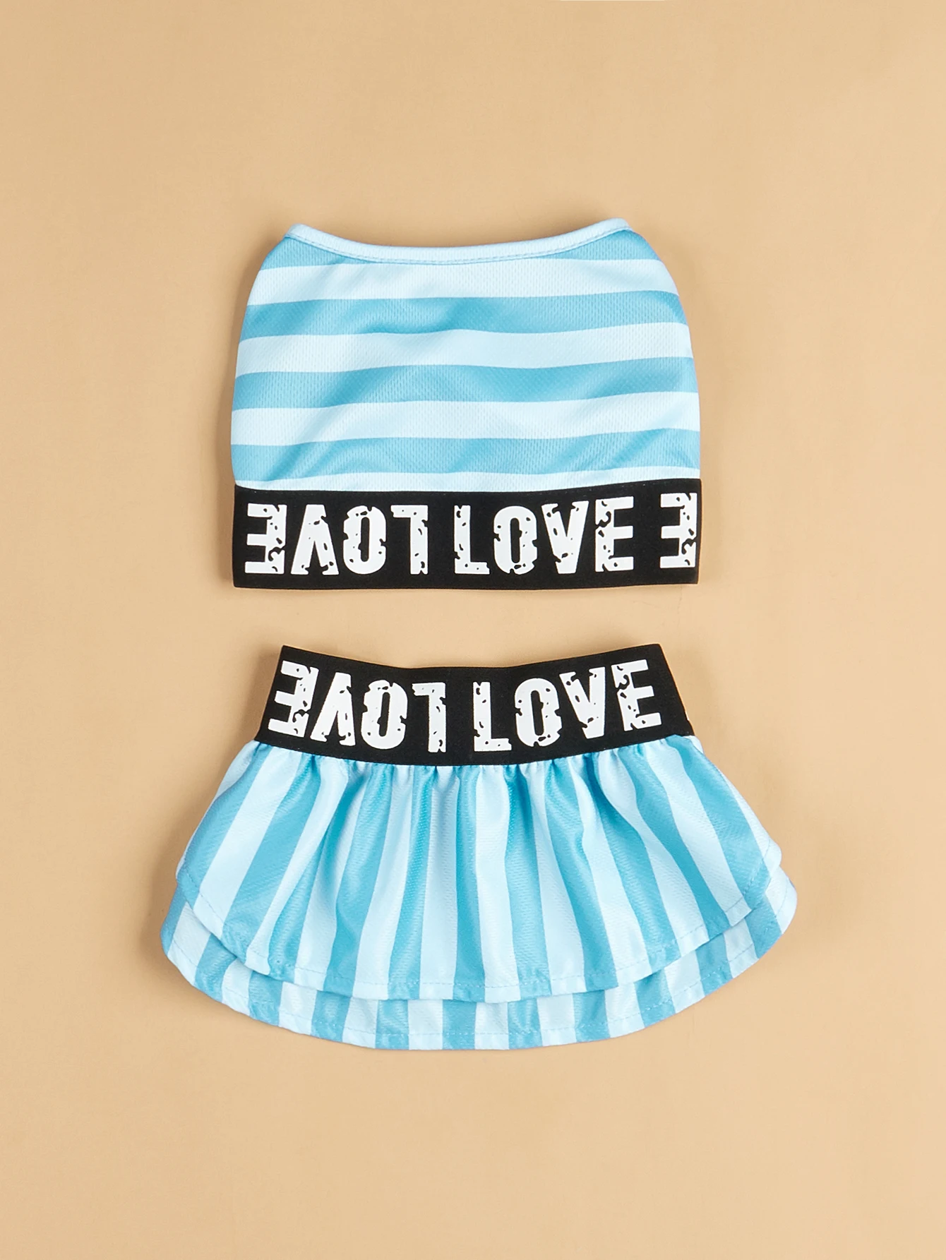 Dog Dress for Small Dogs Cool Costume Striped Puppy with Doggie Pet Clothes Cool Swimwear Apparel for Dogs Cats Summer