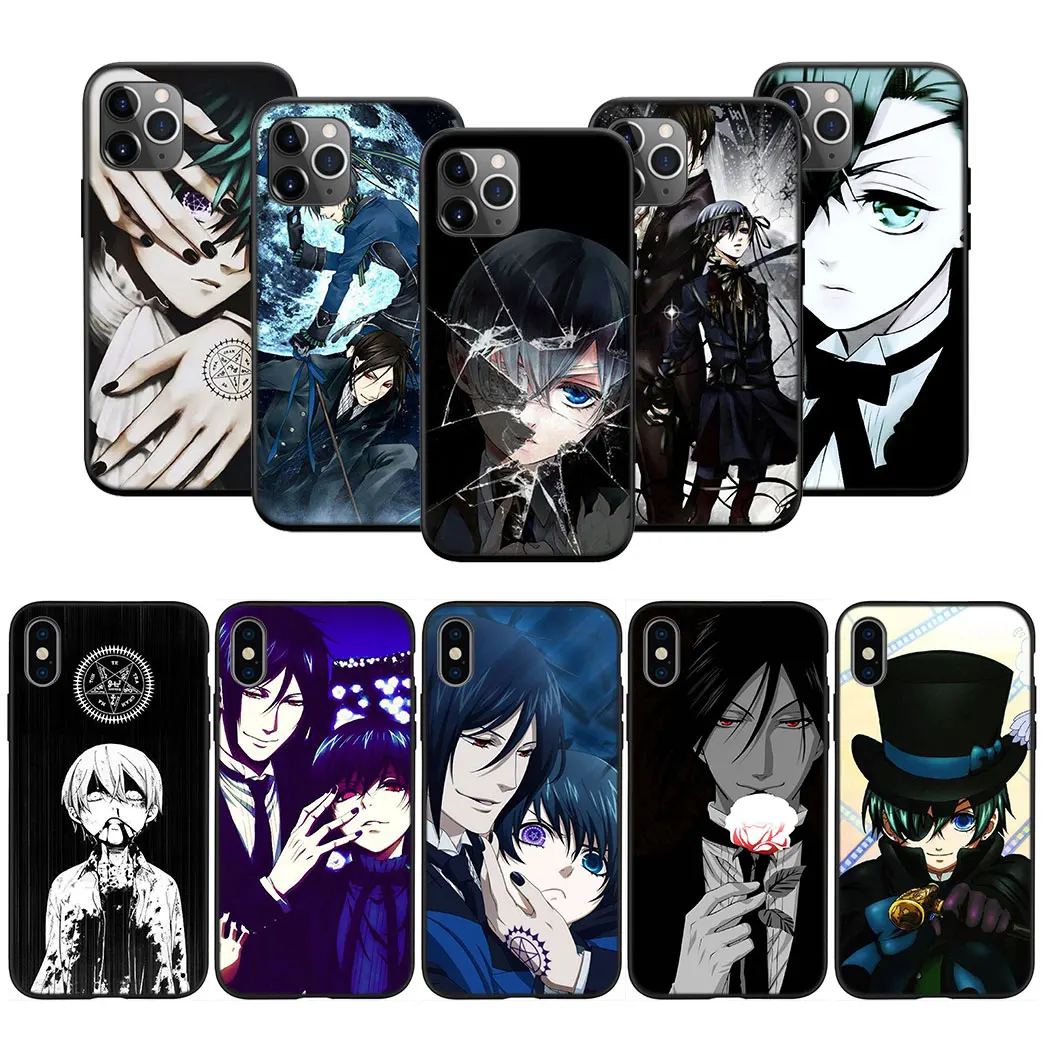 ER25 Black Butler Kuroshitsuji Case for Samsung S7 Edge S8 S9 S10 S10E S20 S21S Fe S23 Plus Lite Ultra Samsung Quantum 2