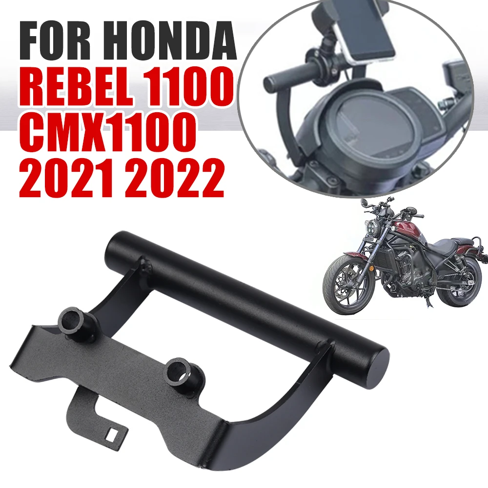 

For HONDA REBEL 1100 CMX1100 CMX 1100 REBEL1100 2021 2022 Motorcycle Phone GPS Navigation Plate Bracket Handlebar Adapt Holder