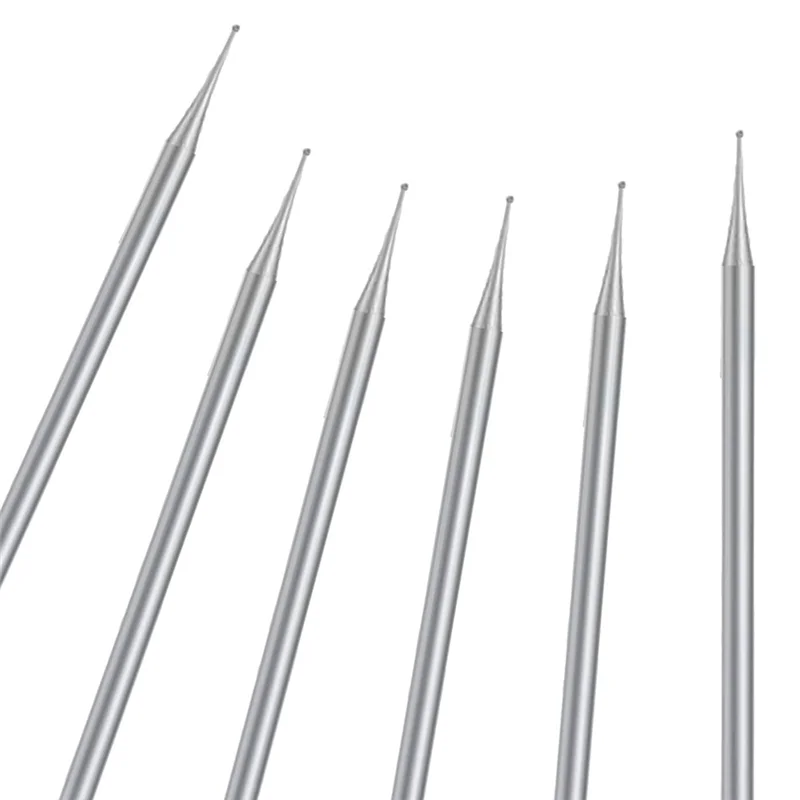 

ABRW-6 Pcs Ball Burr Set, 3/32 Inch Shank Sphere Burs Jewelry Carving Bits(1Mm) Easy To Use