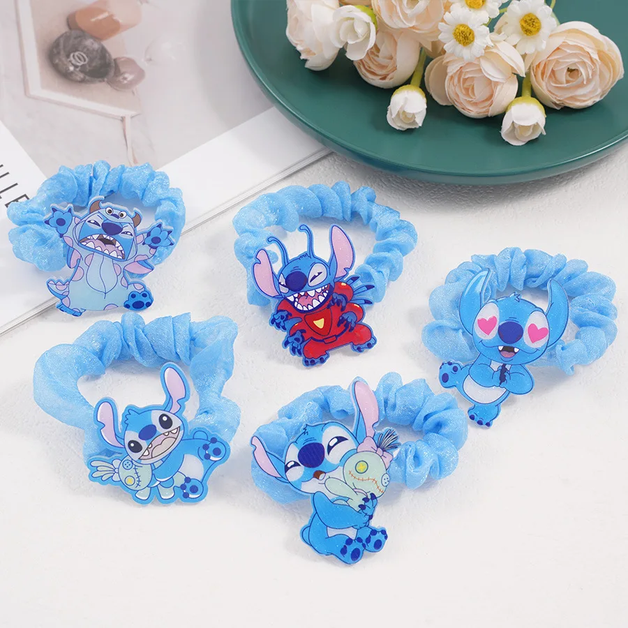 Disney's new Stilzi's hair circle high-end touching animation large intestine hair circle cartoon children's hair rope