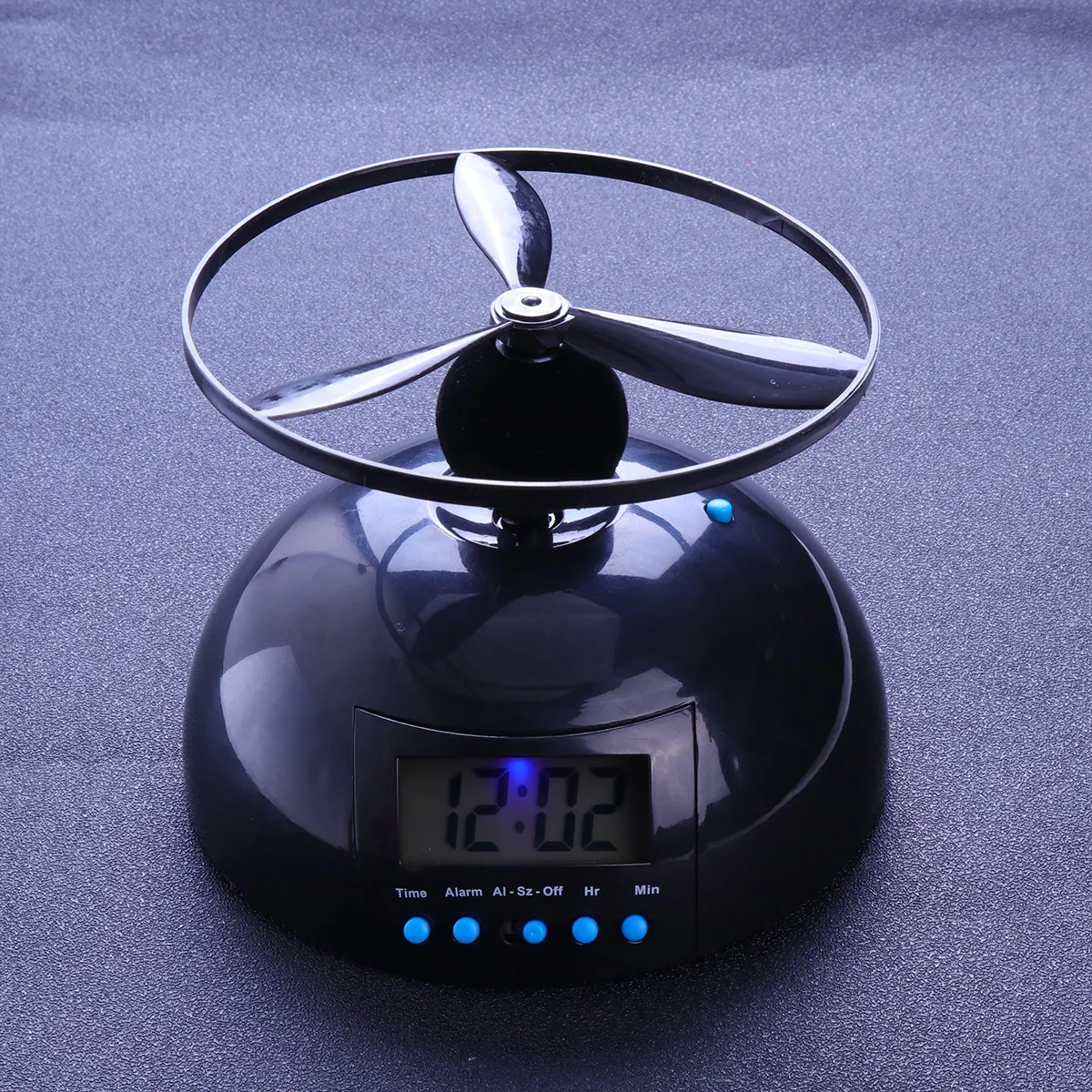 

Будильник Flying Lazy с LED-дисплеем, функцией повтора сигнала, синей подсветкой, регулировкой времени и даты, без черного цифрового дисплея