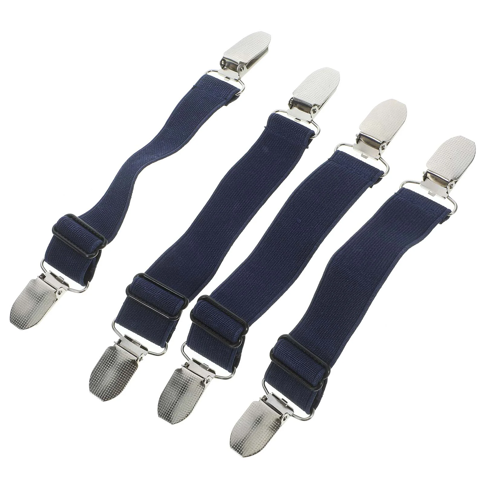 4 Pcs Boot Clip Trouser Clips Miss Suspenders for Men Cam Elastic Band Windproof