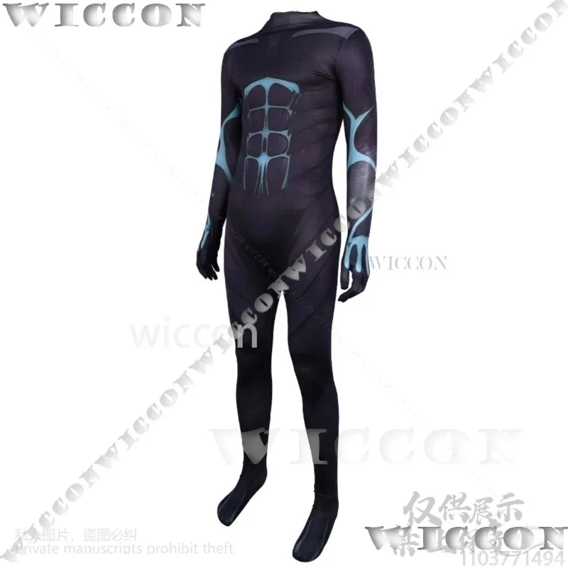 อนิเมะไคจูหมายเลข ชุดคอสเพลย์คาฟคา ฮิบิโน่ ชุดมอนสเตอร์จัมพ์สูท พิมพ์ลาย 3 มิติ พร้อมหน้ากากสำหรับงานแสดง ฮาโลวีน คริสต์มาส รับสั่งทำพิเศษ