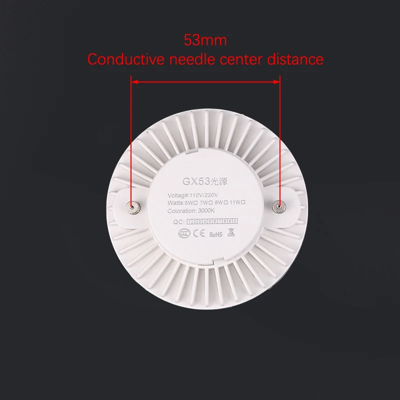 Gx53 LED Bulb Light Under Cabinet Luminaie 5W 7W 9W Wardrobe Light Led Spotlight Cold Warm White Puck Light