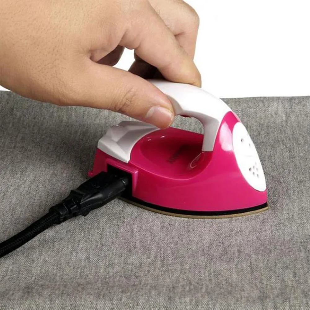 Mini Electric Iron Portable DIY Craft Clothing Sewing Cover Electric Iron Hotfix Applicator For Patches Garment Stones