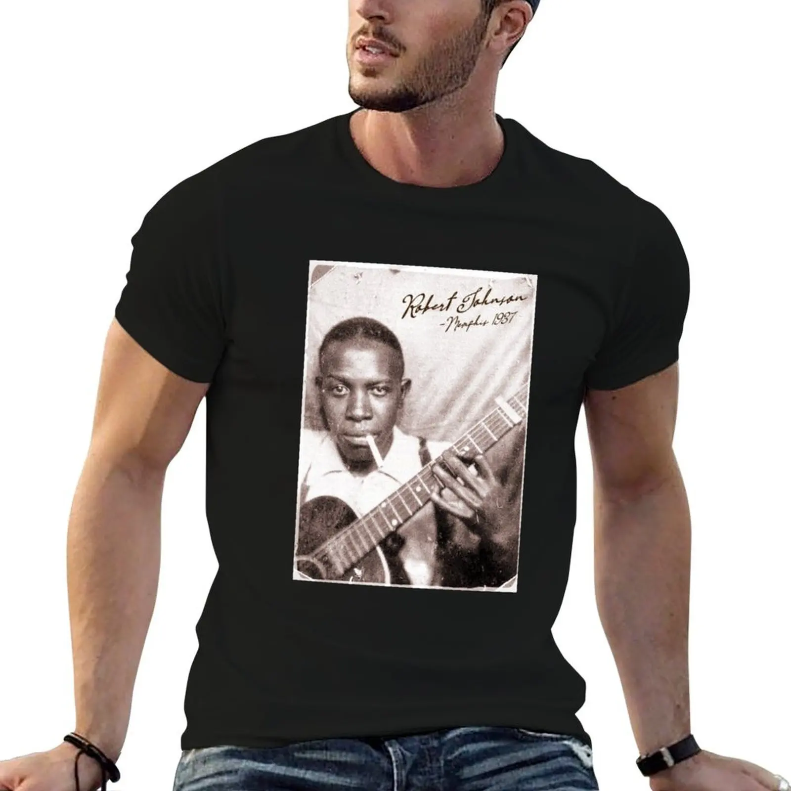 Robert Johnson T-Shirt sublime street wear t shirts for men cotton