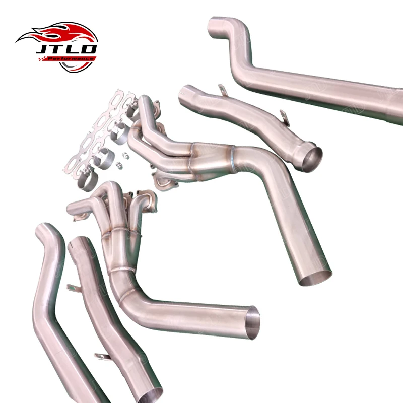 

JTLD 304, выхлопная труба с левым рулем из нержавеющей стали, длинная трубка, коллектор для Mercedes-Benz W204 C63 AMG M156 V8 6,3 л