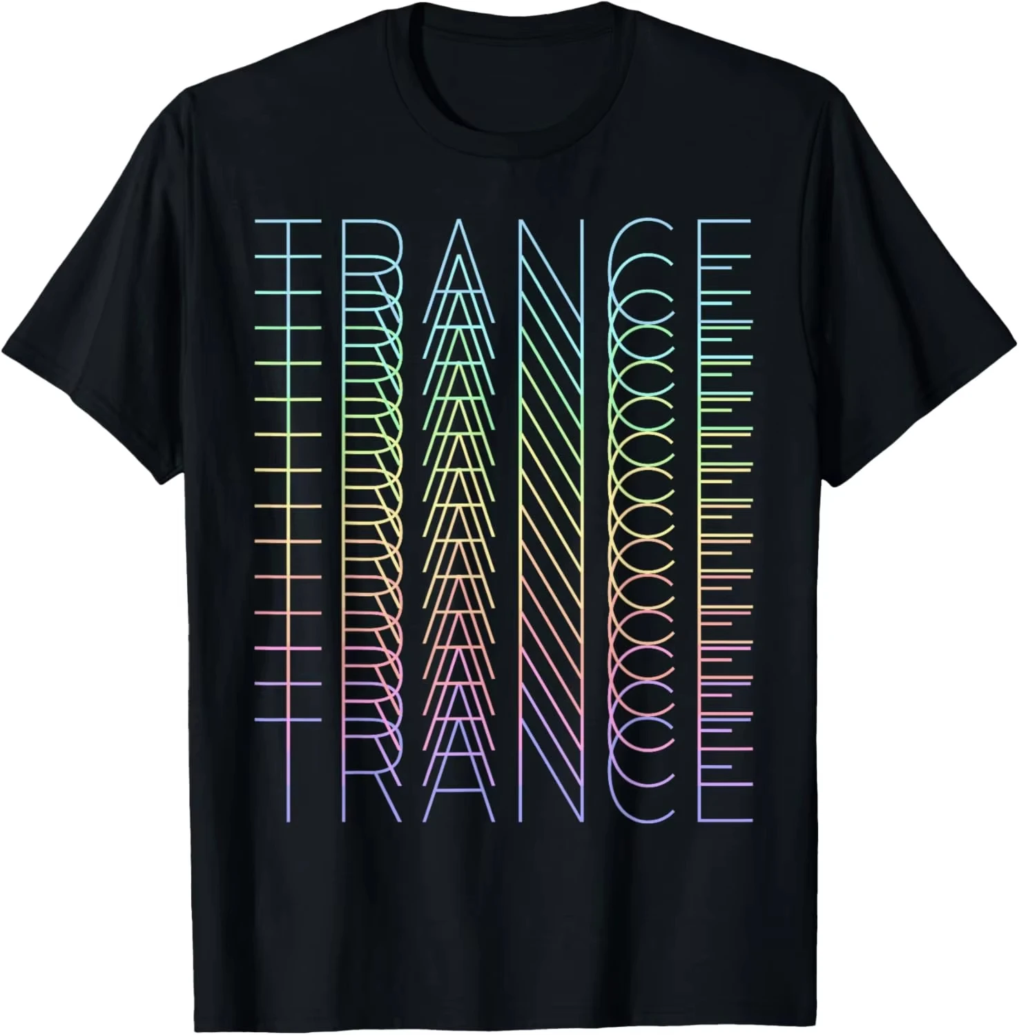 Gran oferta Trance Techno música DJ Rave Party Techno Festival camiseta de manga corta Camisetas gráficas impresas personalizadas Ropa Hombre