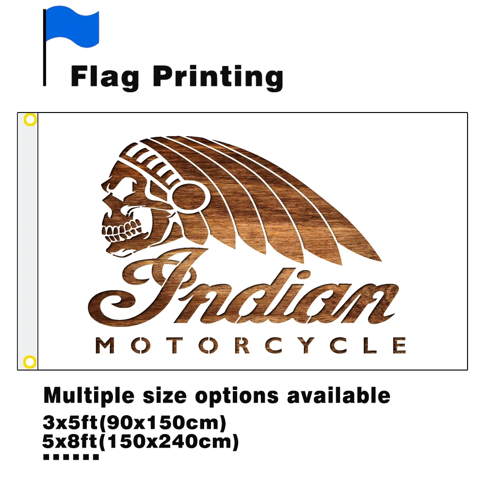 

Indian motorcycle flag banner Chief series sports support flag