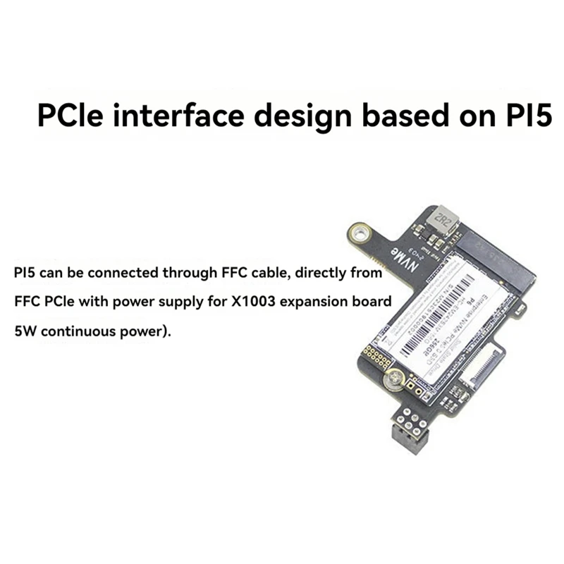 Top-For Raspberry Pi 5 Pcie To M.2 Nvme HAT+Radiator+Case For 2242 2230 Nvme SSD Expansion Board SSD Kit