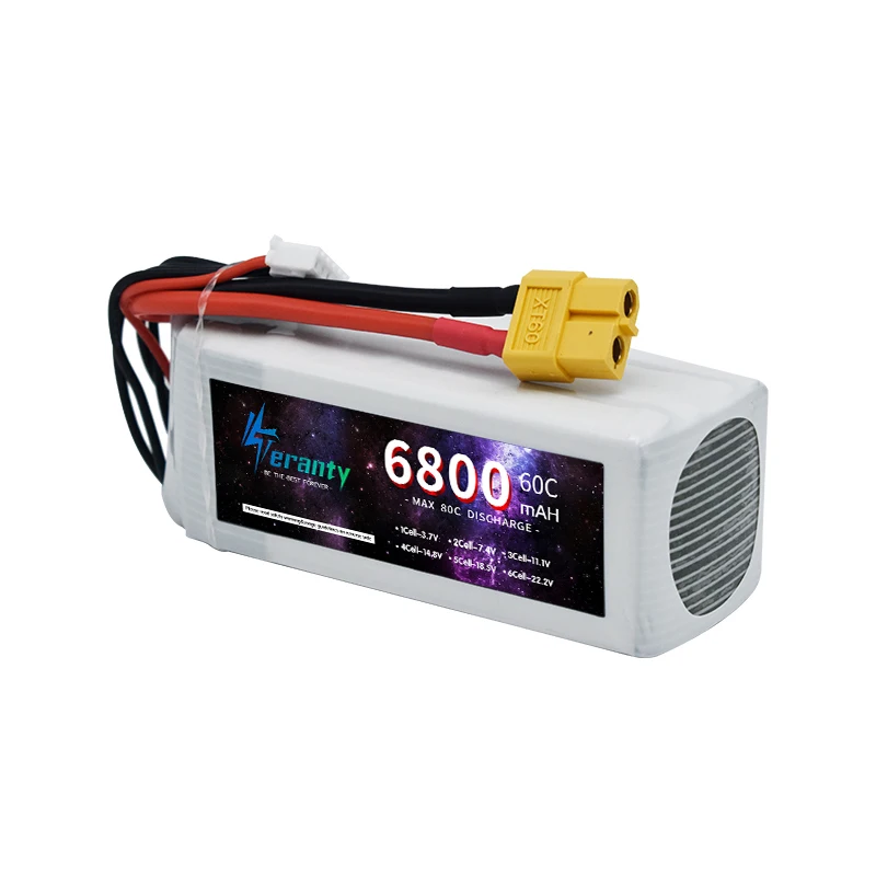 TERANTY 4S Lipo Batterij 14.8V 1800/2600/2800/3300/4200/5200/6000/6800/7800/8200/9300/10400mAh Voor RC Auto Quadcopter Vliegtuig