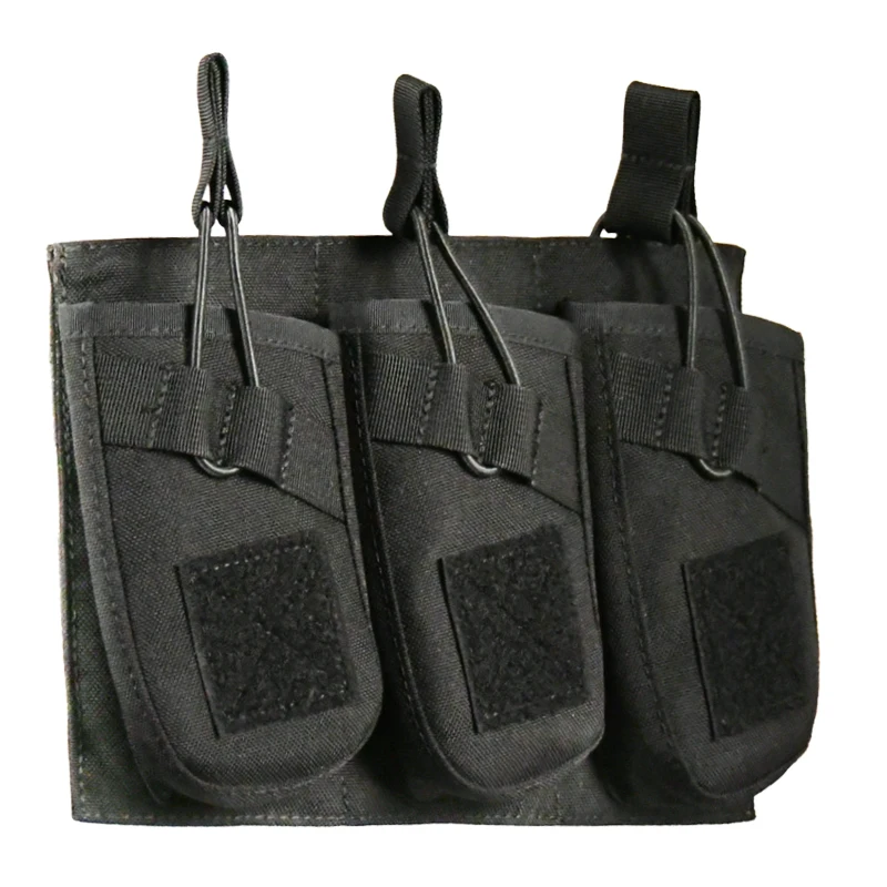 1000D Nylon Drable Black Molle System, Triple 762 Competition Mag Pouch for Plate Carrier, for Sale