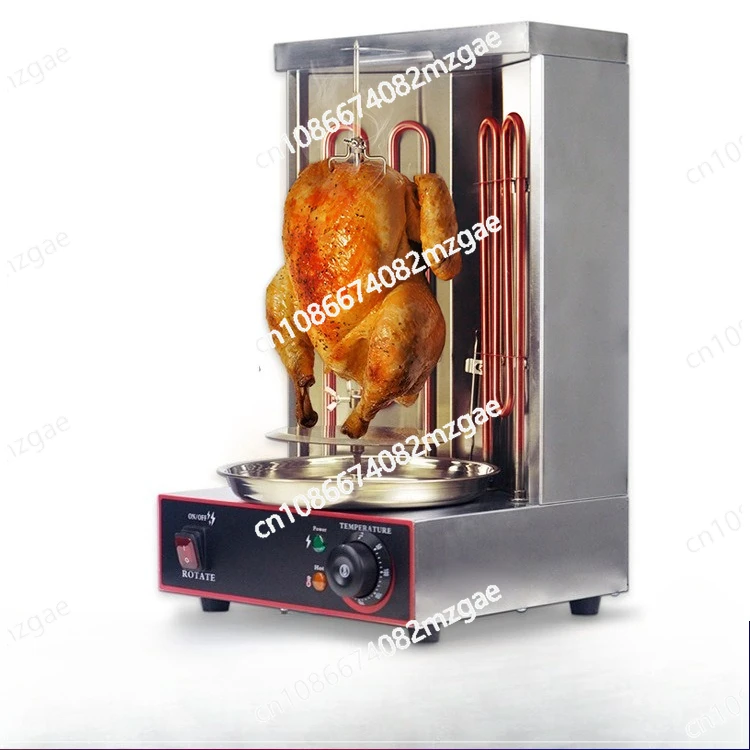 

Electric barbecue grill for automatic rotation of small