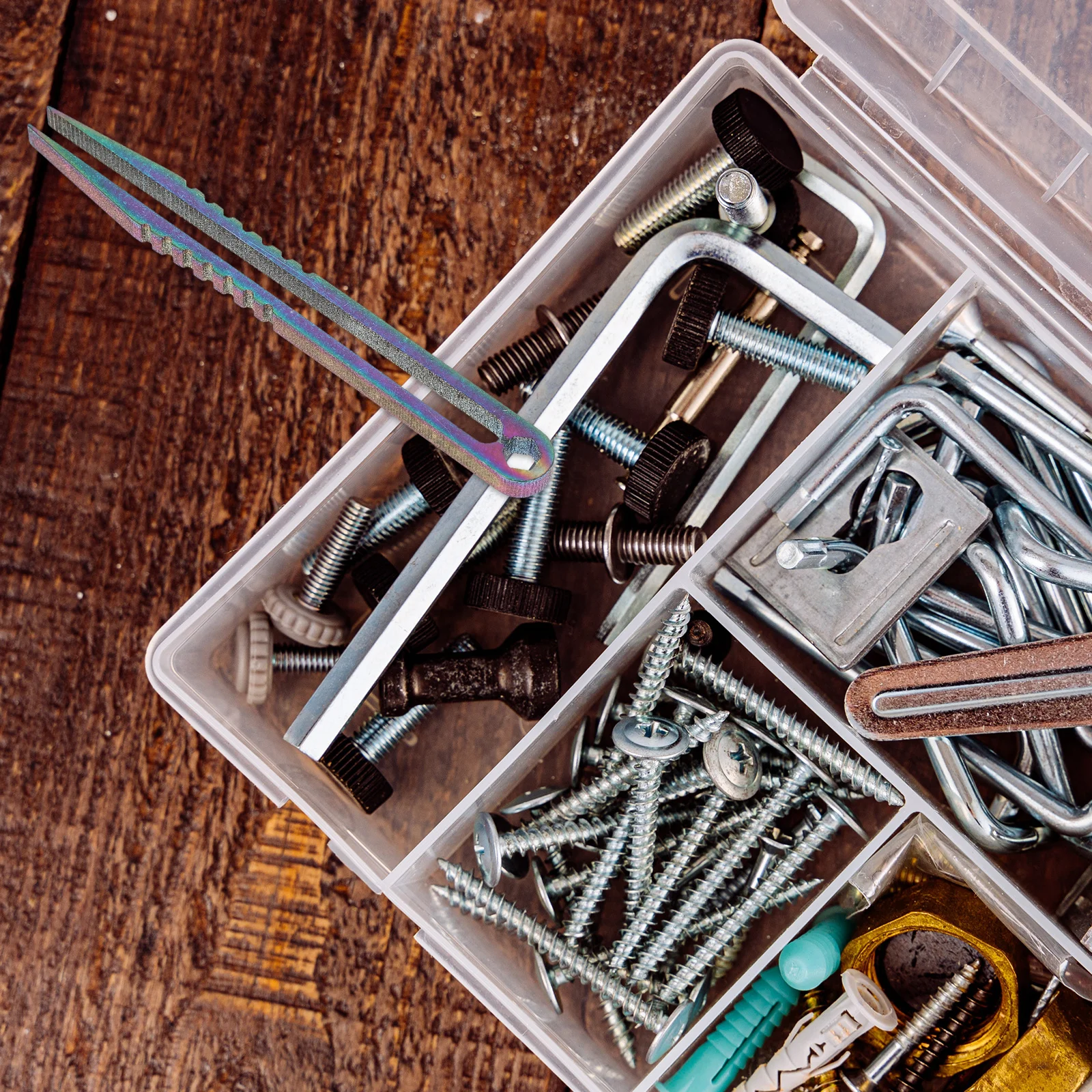 

1pc Mini Titanium Alloy Tweezers Lightweight Durable For Camping Hiking Survival Outdoor Travel Tools Portable Precision Clamp