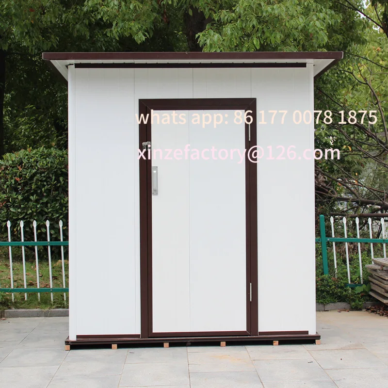 

Настраиваемый навес для хранения на открытом воздухе размером 6,9X6,4 фута, всепогодные металлические навесы с запираемыми дверцами, навес для инструментов для сада, патио,