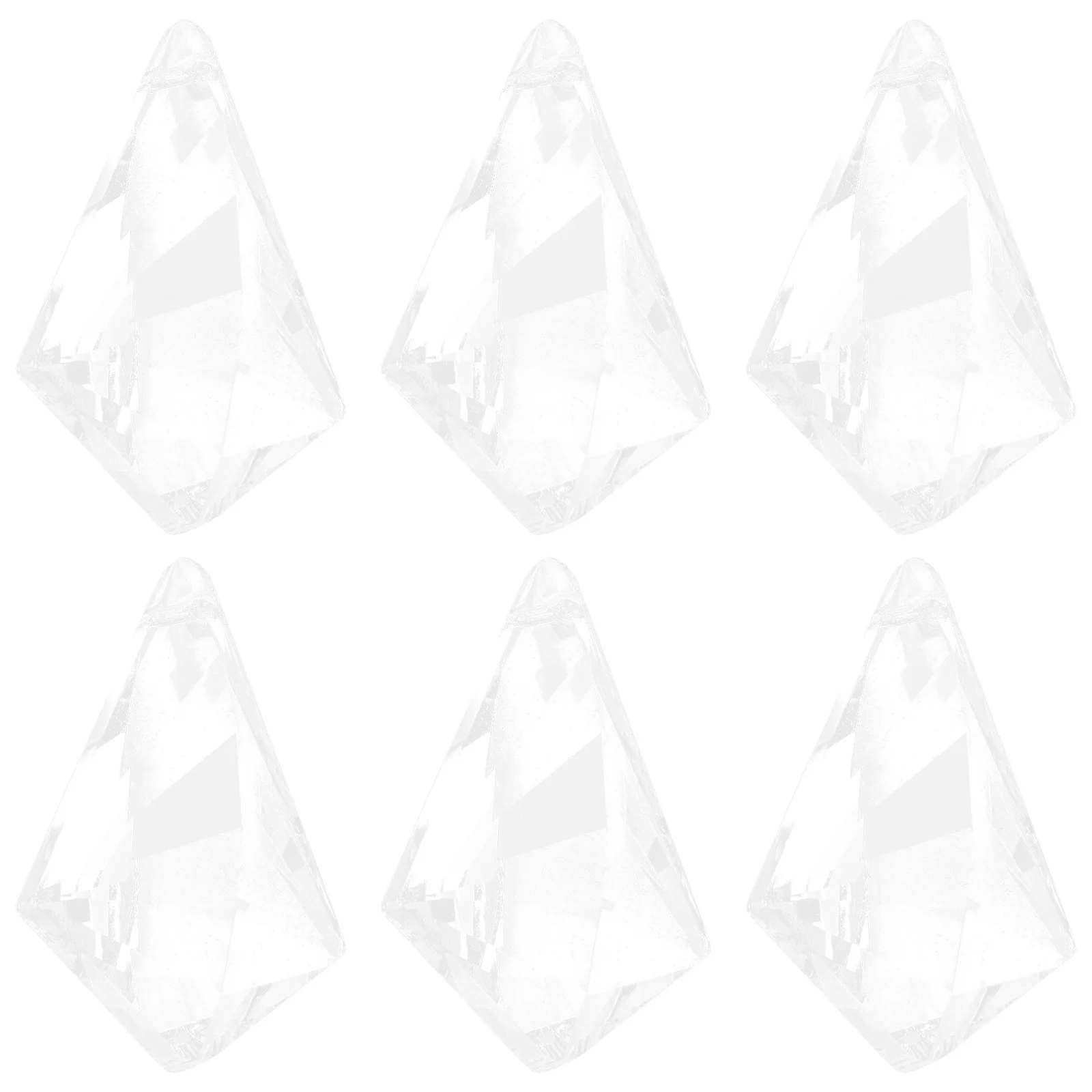 

6 Pcs Hanging Crystal Pendant Wedding Decor Modeling Prisms Crystals Lamp Decoration