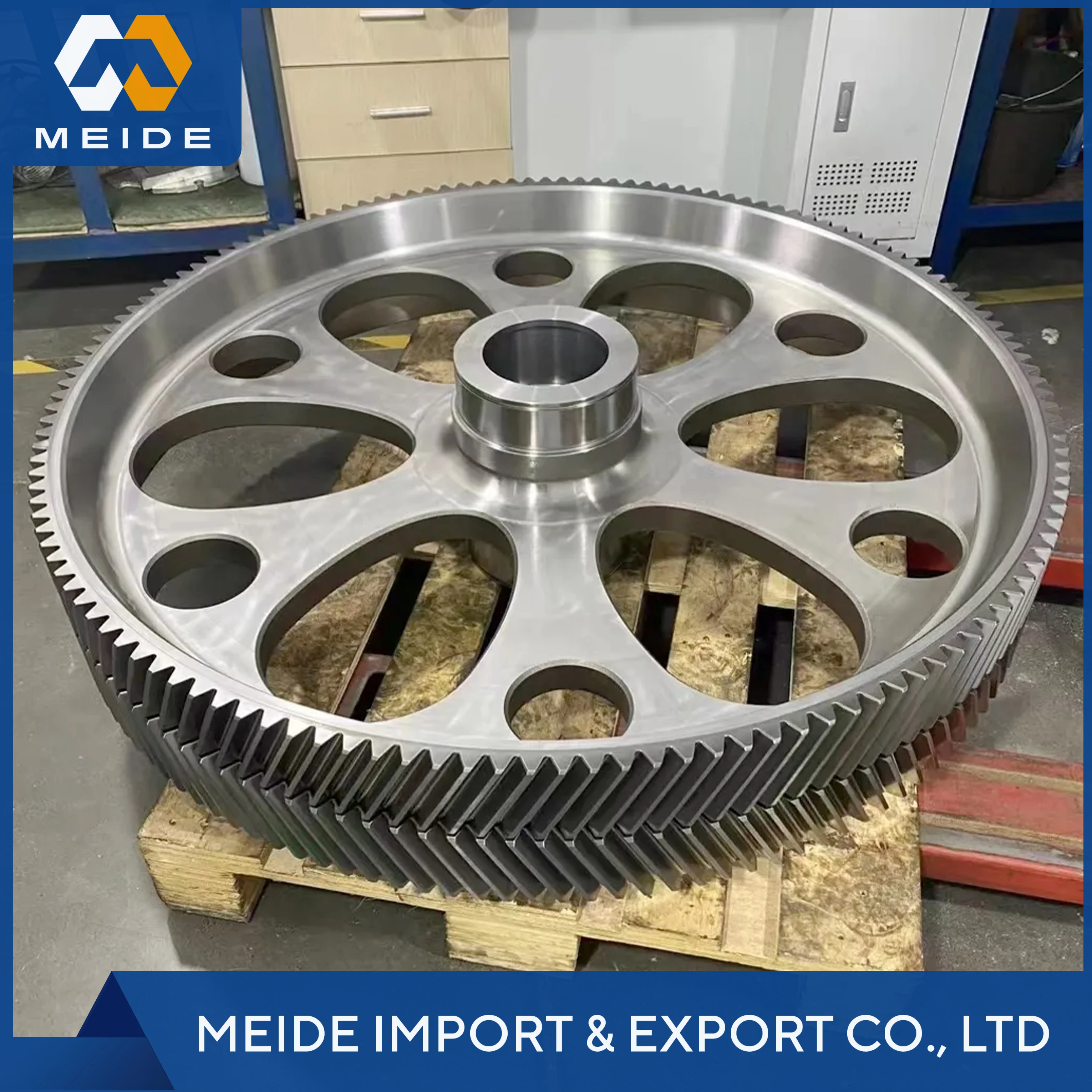 High Precision Large Spur Gear RingGear Inner Tooth Profile Forged Steel Iron for Engine Gearbox Hobbing