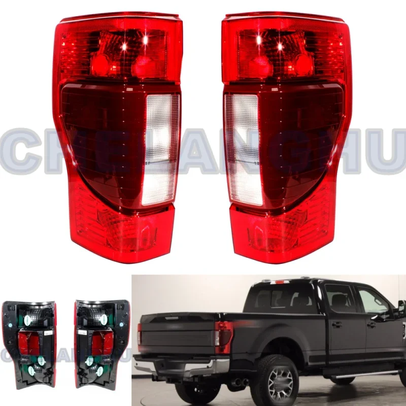 Tail Light For Ford F250 2020 2021 2022 2023 Pair Left+Right Rear Lamp can be installed Blind spot modules Car accessories