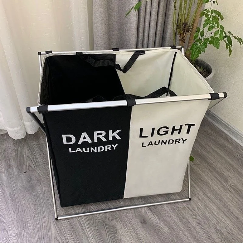 Household foldable storage large dirty clothes basket