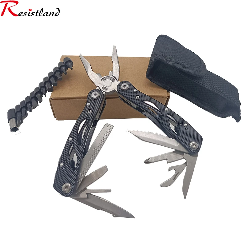 New design WORKPRO 15 in 1 Premium Pocket Multitool With Sheath Knife Pliers Saw Screwdriver Scissors outdoor tools Sleeping Bag