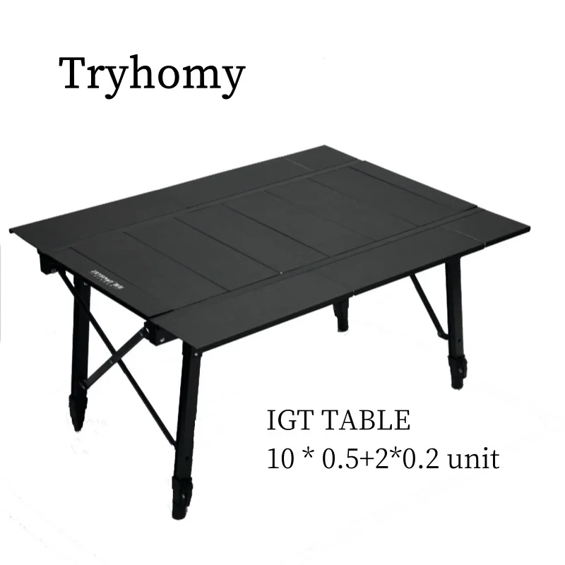 TRYHOMY テーブル CAMP キャンプ アルミ合金 BBQ アウトドア Tryhomy IGT 3 ユニットアルミ合金テーブルキャンプリフティング