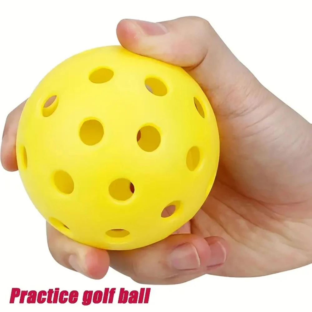 Colored Golf Practice Ball With Hole Durable Wear Resistant Golfs Ball For Golfs Training