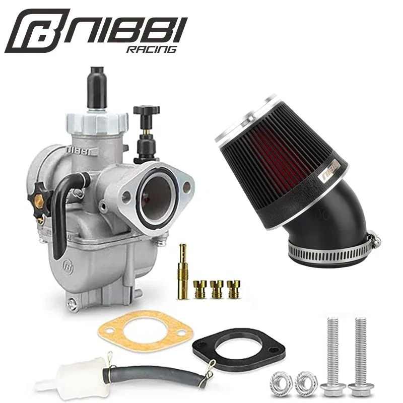 NIBBI PE Flansch Vergaser Set mit CNC Luftfilter Vergaserdüsen für Yamaha Honda 2T 4T Pit Dirt Bike Motorrad Zubehör – Detail 10