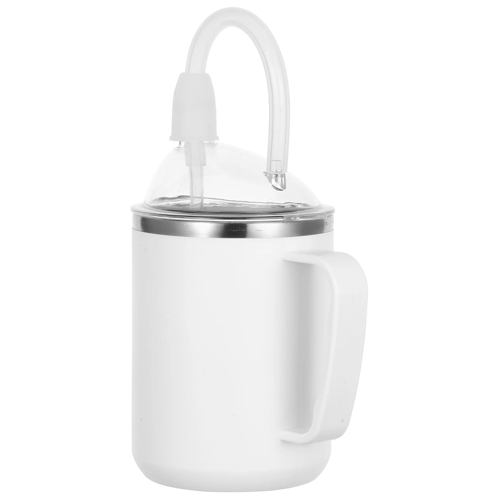 

500ml Anti-Choking Leakproof Sippy Cup Elderly Patients Nursing Spill Proof Feeding Cup Straw Handle Drinking Water Milk Juice