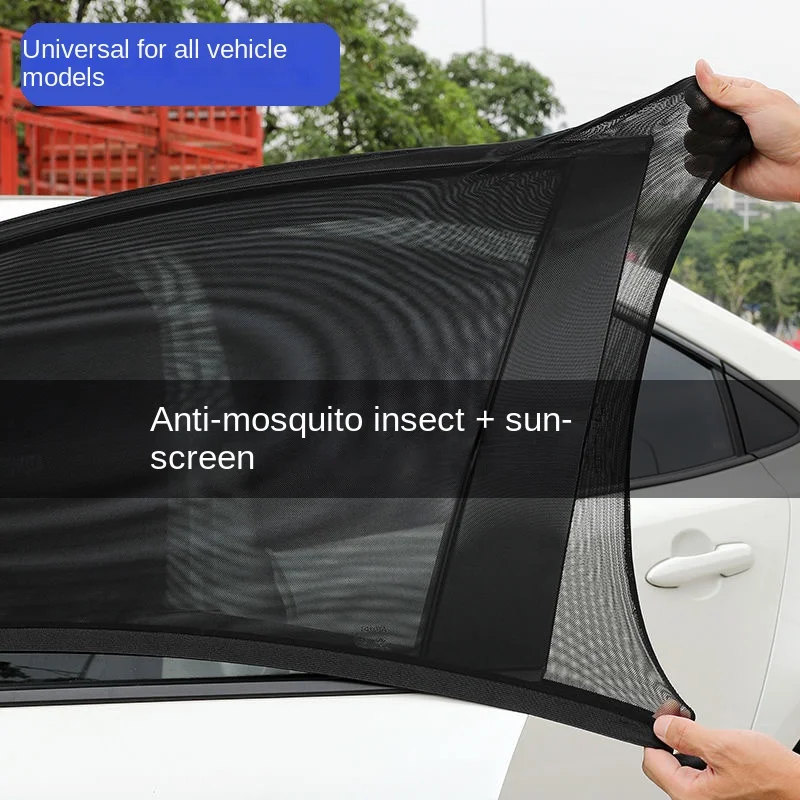 2pc Car mosquito screen, window curtain, car mosquito net, car interior sunshade, window screen, privacy sunshade curtain