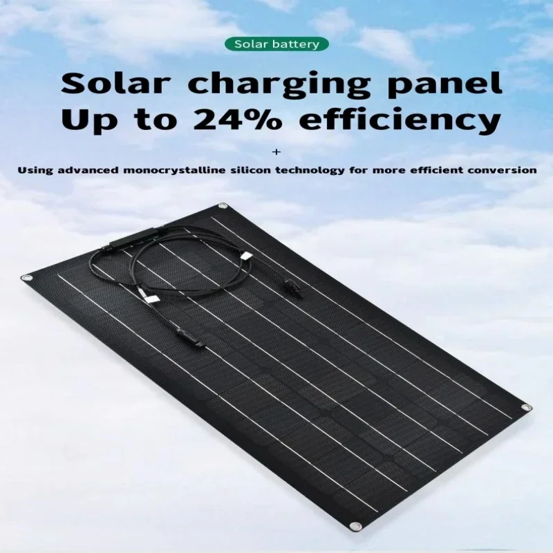 500w1000w1500w2000w Super Power Solar Panel Suitable For RV Boat Car Household  Camping 18V 36V Battery Charger Solar Panel Kits